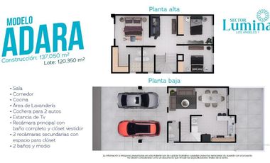 Casa en Venta, Ciudad Juárez, Chihuahua, Lumina Residencial, prototipo Adara