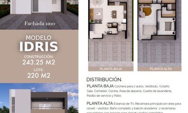 Exclusivo residencial con gran ubicación en Ciudad Juárez. 
Toreos Residencial, modelo Idris