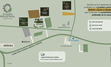 LOTES INDUSTRIALES EN VENTA , CARRETERA MÉRIDA-CANCUN