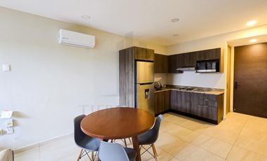 Departamento en venta, Cholul, zona norte de Mérida, Yucatán. Amueblado