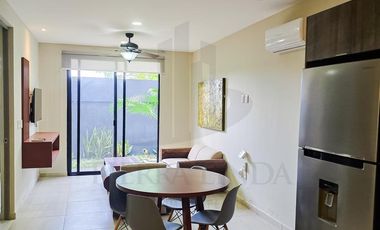 Departamento en venta, Cholul, zona norte de Mérida, Yucatán. Amueblado