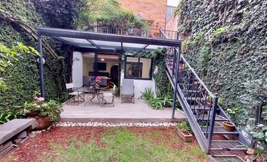 Renta de loft amueblado con jardín dentro de San Ángel Inn Álvaro Obregón CDMX
