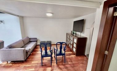 Renta de loft amueblado con jardín dentro de San Ángel Inn Álvaro Obregón CDMX