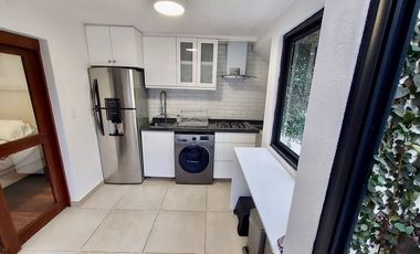 Renta de loft amueblado con jardín dentro de San Ángel Inn Álvaro Obregón CDMX