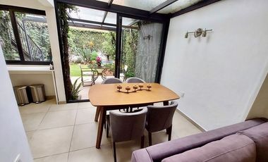 Renta de loft amueblado con jardín dentro de San Ángel Inn Álvaro Obregón CDMX