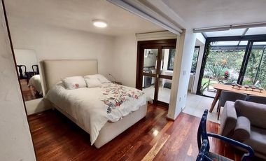 Renta de loft amueblado con jardín dentro de San Ángel Inn Álvaro Obregón CDMX