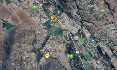 Parcela en Venta en Cercano a la plaza de Algarrobito, aproximadamente 900 metros, y a 7 km del centro de la ciudad de La Serena