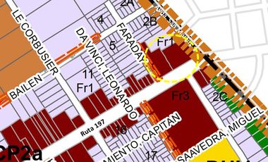 Lote Industrial / Comercial 3.000 m2 con 65ms sobre Ruta 197 esq Av San Martin,  Pablo Nogues