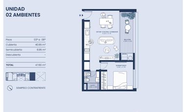 Venta Departamento 2 ambientes con balcón en Avellaneda