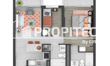 ARRIENDO DEPARTAMENTO EN ÑUÑOA OFERTA 500.000, 2 HAB + 2 BAÑOS + ESTAC.