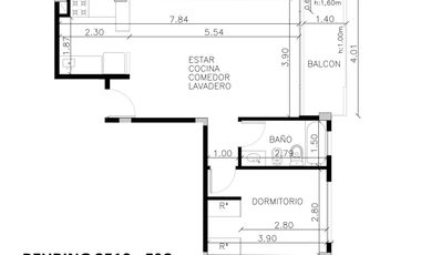 Luminoso y amplio 2 ambientes con balcon