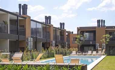 Departamento de 3 ambientes en Venta Pilar Cañada Village Planta Baja con Jardin galería y parrilla