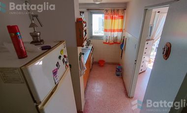 Departamento dos ambientes en chiozza c/vista al mar y gas natural