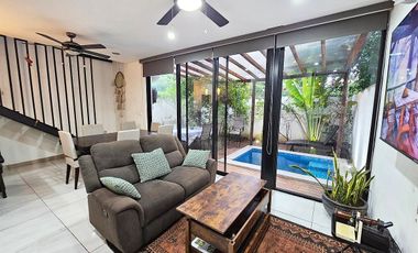 Townhouse en renta completamente amueblado en chuburná