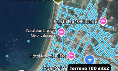 Terreno en venta en  Puerto López cerca del mar - AdrM
