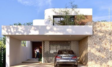 Casa Alaia en Preventa dentro privada zona conkal Merida con tres recamaras