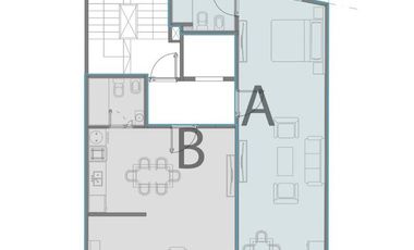 Departamento Monoambiente divisible