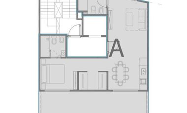 Departamento Monoambiente divisible