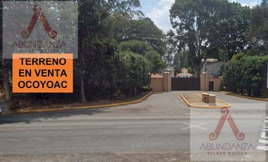 TERRENO HABITACIONAL EN VENTA OCOYOACAC CERCA DE KAVAC