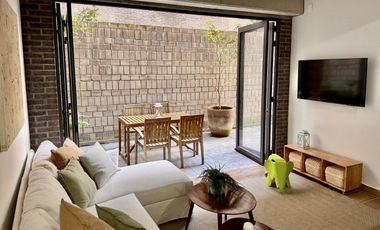 ¡A estrenar departamento amueblado a 1/2 cuadra de Chapultepec!, planta baja, 2 recámaras