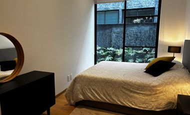 Loft amueblado en renta en Roma Norte