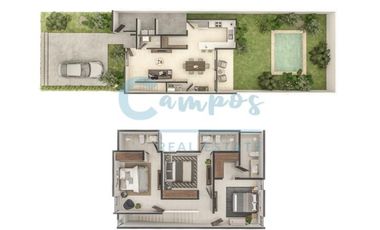 Casa de 2 pisos, 3 recamaras en privada en Conkal Yucatan  Entrega abril 2026