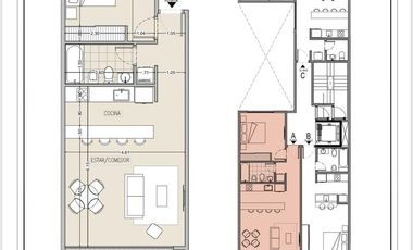 Venta Dos Ambientes 64m2, Melo 3052