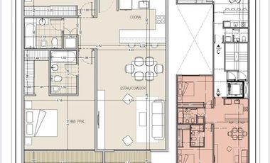 Venta Tres Ambientes 96m2, Melo 3052