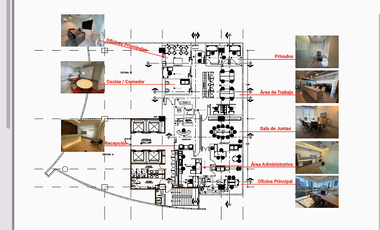 Venta Renta amplia oficina en Santa Fe - Moderno corporativo