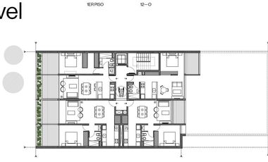 Departamentos y cocheras en venta en Fideicomiso 12 O. Barrio San Martín.