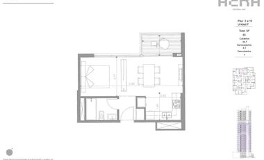 Monoambiente en venta en Aera General Paz