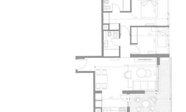 Departamento de 3 ambientes en venta en Saenz Peña