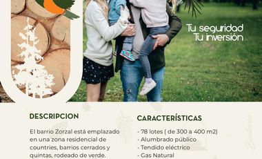 Terreno a la venta - Barrio Zorzal - Loma Verde,  Escobar.