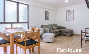 Departamento amueblado en renta en Roma Norte