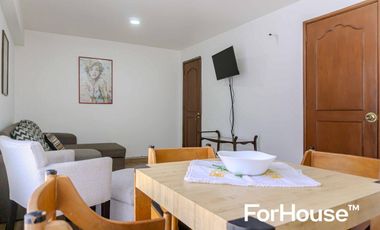 Departamento amueblado en renta en Roma Norte