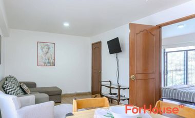 Departamento amueblado en renta en Roma Norte