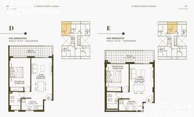 Departamento  de dos  ambiente en venta, Caseros