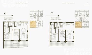 Departamento  de dos  ambientes en venta, Caseros