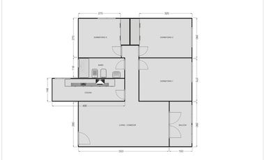 Departamento 4 ambientes en Acassuso.