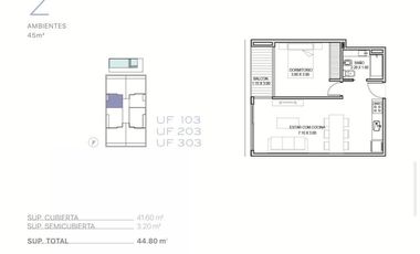 Departamento 3 ambientes en venta en Vicente Lopez