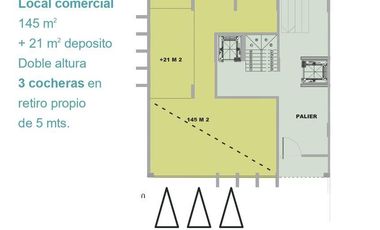 Departamento en  pozo de 3 ambientes