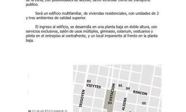 Departamento en  pozo de 3 ambientes