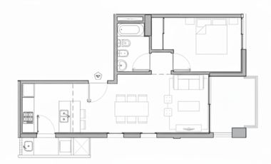 Departamento 2 ambientes a estrenar PISO 15 en Tigre centro – Torres Cardón II