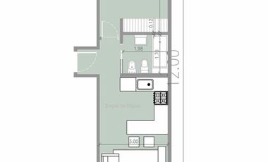 Departamento 2 ambientes en  JOSE MARMOL