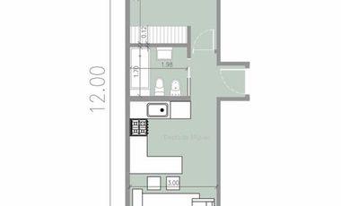 Departamento 2 ambientes en  JOSE MARMOL