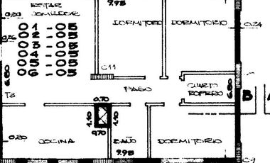 Departamento en  Abasto de tres dormitorios