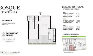 Departamento en  Bosque Tortugas