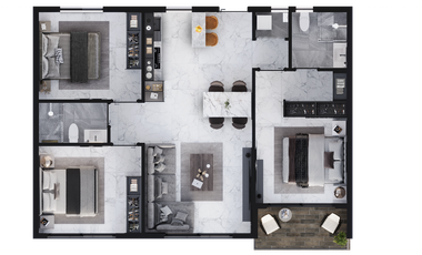 Departamento en Venta Modelo GAIA I // VITTA TOWER