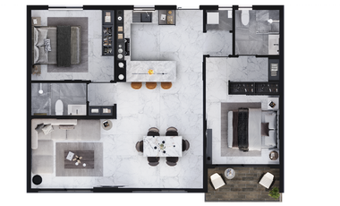 Departamento en Venta Modelo GAIA II // VITTA TOWER