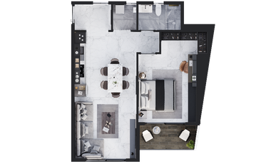 Departamento en Venta Modelo KOI // VITTA TOWER